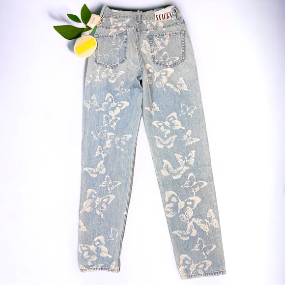 MOTHER SNACKS! High Waisted Twizzy Skimp Bread & Butterfly 🦋 Size 27 NWT - Picture 1 of 8